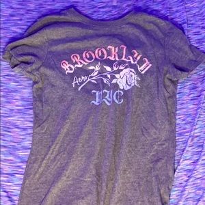 Grey classic crew top